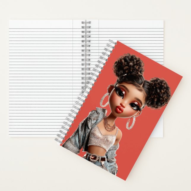 Glow Getter Coral Spiral Notebook (Inside)