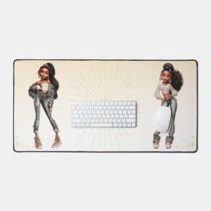 Glow Getter Mousepad   Confident Glam Desk Mat