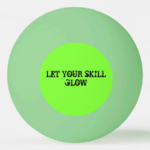 "Glow" Glow-In-The-Dark Ping Pong Ball