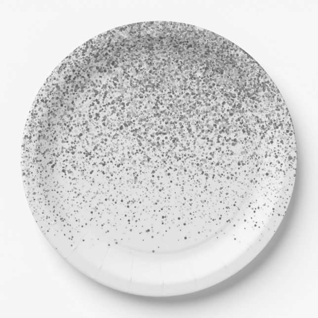 Glow Gradient Pattern 3 Paper Plate (Front)