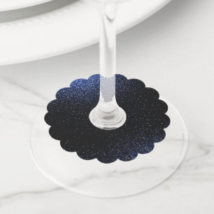 Glow Gradient Pattern 4 Wine Glass Tag