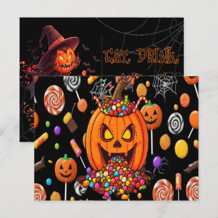 Glow-in-the-Dark Halloween Postcard