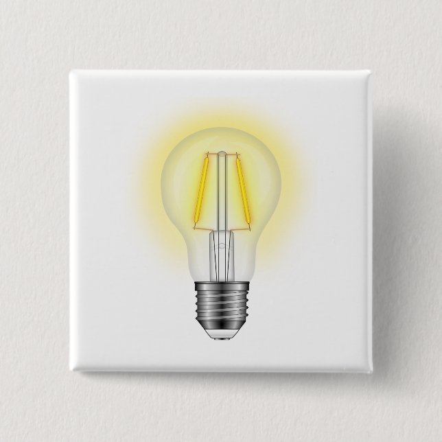 Glow Lamp 15 Cm Square Badge (Front)