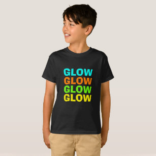 Glow Light Neon Birthday Party T-Shirt