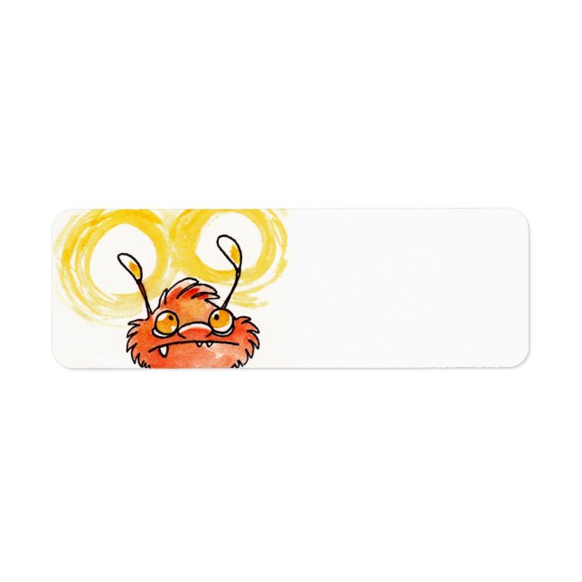 Glow Monster Blank Return Address Label (Front)