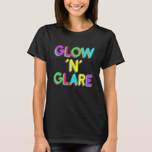 Glow 'n' Glare 80s Disco Vintage Retro Colour Colo T-Shirt