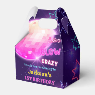 Glow Neon Lights Thank You Birthday Party Favour Box