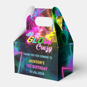 Glow Neon Lights Thank You Birthday Party Favour Box