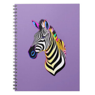 Glow Neon Zebra Notebook