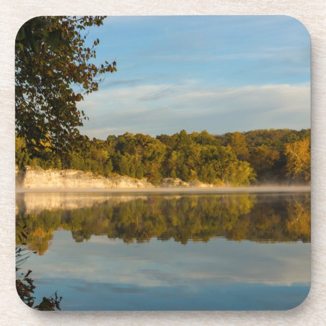 Glow Of Autumn Morning Coaster (Front)