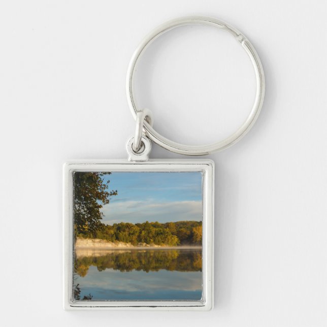 Glow Of Autumn Morning Key Ring (Front)