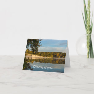Glow Of Autumn Morning Thinking Of You Card