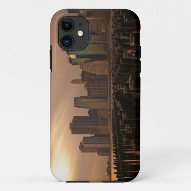 Glow of sunset during stormy skies over East Case-Mate iPhone Case (Back)