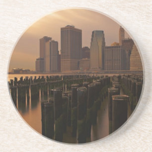 Glow of sunset during stormy skies over East Coaster