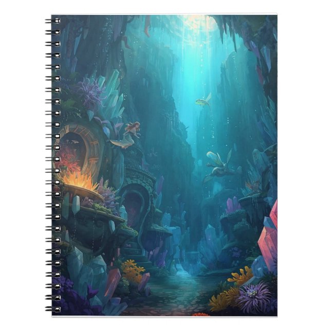 Glow of the Forgotten Depths Notebook (Front)