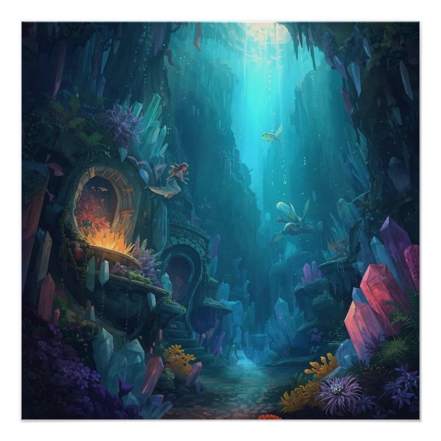 Glow of the Forgotten Depths Poster (Front)