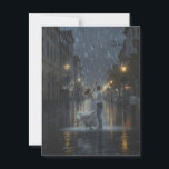 Glow of Us Postcard<br><div class="desc">A romantic street scene where a girl and boy dance in the rain under glowing streetlights. The rain and light blend into a dreamy, magical atmosphere, creating a poetic vision of love, warmth, and hope.</div>