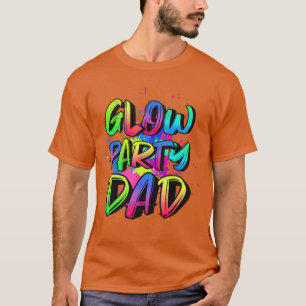 Glow Party Dad Costume 80s Glow Full moon Party fr T-Shirt