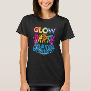 Glow Party Grandpa Paint Splatter Effect Glow Pa T-Shirt