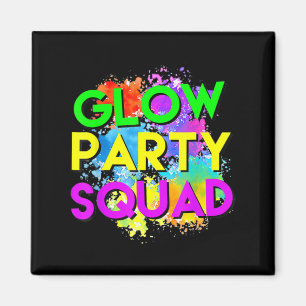 Glow Party Squad Halloween Costume For Women Men K Magnet