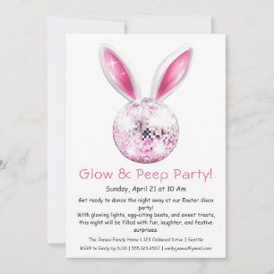 Glow & Peep Party – Easter Disco Invitation