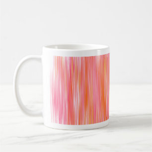 Glow Pink and Orange Gradient Brushstrokes Mug