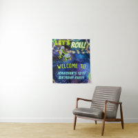 Glow Roller Skating Birthday Party Welcome Sign
