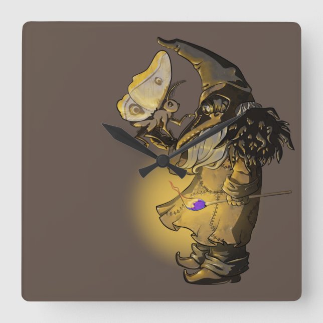 Glow Square Wall Clock (Front)