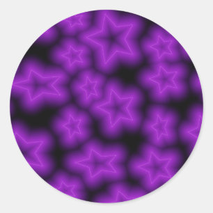 Glow Star Classic Round Sticker