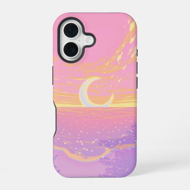 Glow Sunset  iPhone 16 Case (Back)