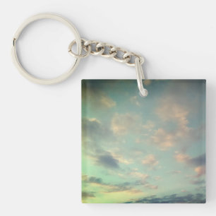 Glow to the pink clouds key ring