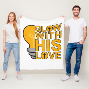 Glow With His Love Fleece Blanket