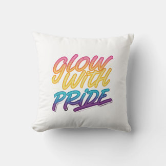 Glow with pride cushion