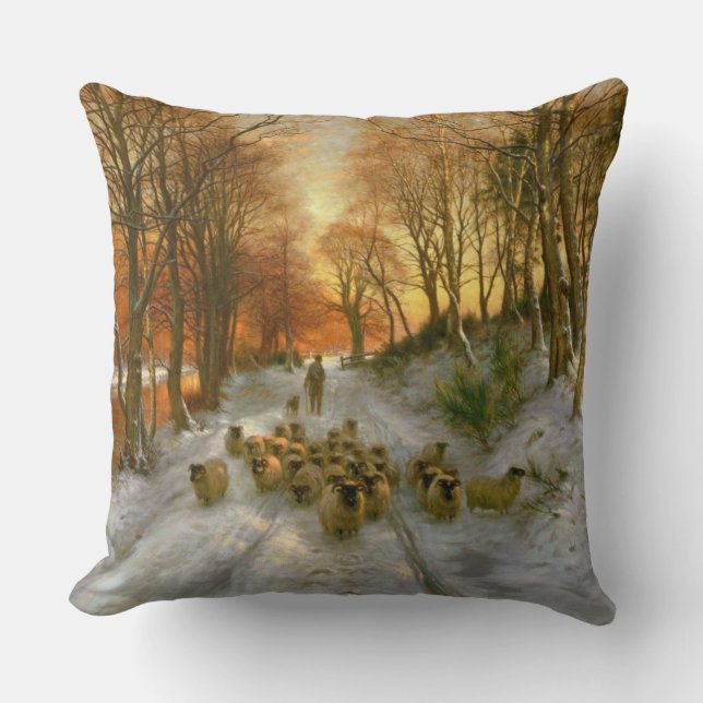 Glowed with Tints of Evening Hours Cushion (Front)