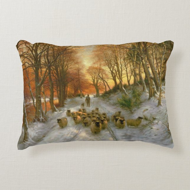 Glowed with Tints of Evening Hours Decorative Cushion (Front)