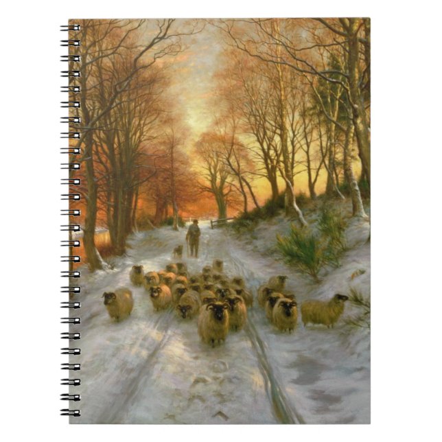 Glowed with Tints of Evening Hours Spiral Notebook (Front)