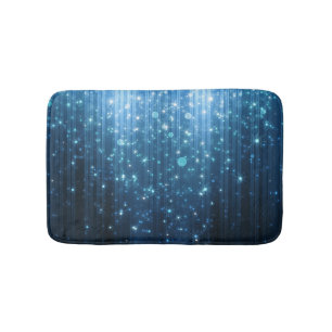 Glowing Abstract: Illuminated Background Art. Bath Mat