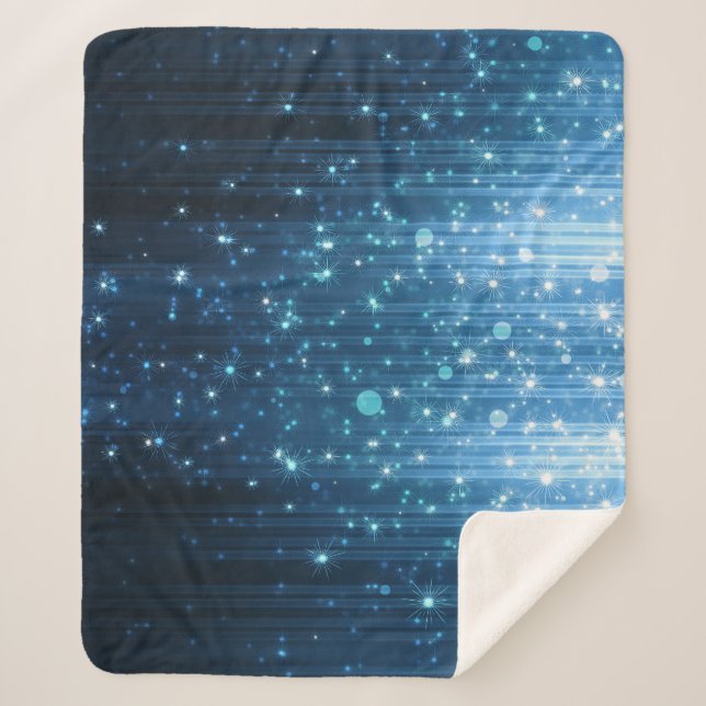 Glowing Abstract: Illuminated Background Art. Sherpa Blanket (Front)