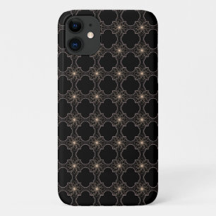 glowing abstract pattern on black Case-Mate iPhone case