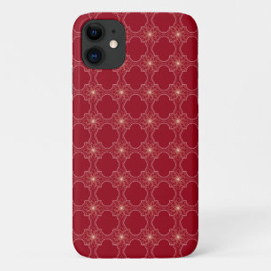 glowing abstract pattern on red Case-Mate iPhone case