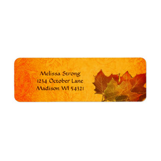 Glowing Autumn Leaves in Orange Custom