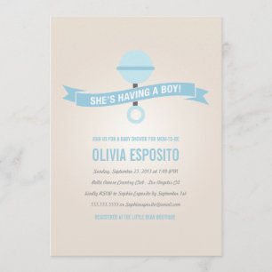 GLOWING BABY SHOWER INVITATIONS