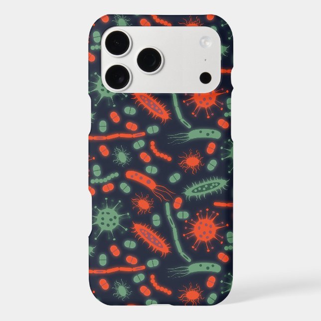 Glowing Bacteria Microorganism green red (Back)
