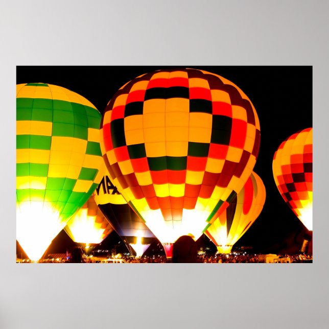 Glowing Balloons Poster (Front)