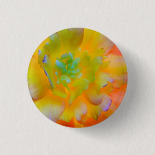 Glowing Begonia Blossom Seabeck, WA 3 Cm Round Badge