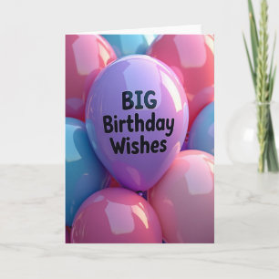 Glowing Birthday Sphere Card