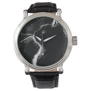 Glowing Black Cat Watch