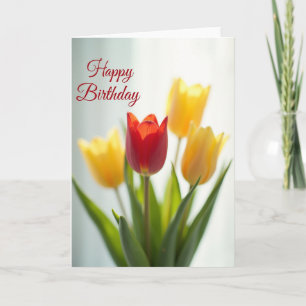 Glowing Bloom Birthday Card