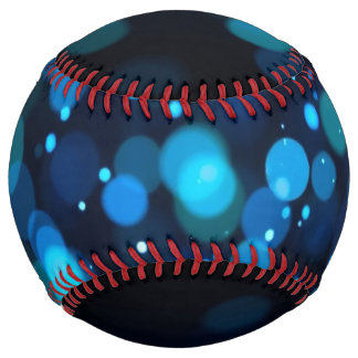 Glowing Blue Bokeh Light Abstract Softball