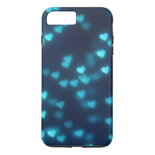 Glowing Blue Heart Pattern Case-Mate iPhone Case